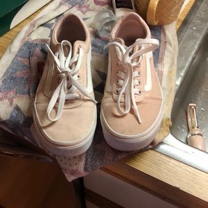 Light pink/peach vans